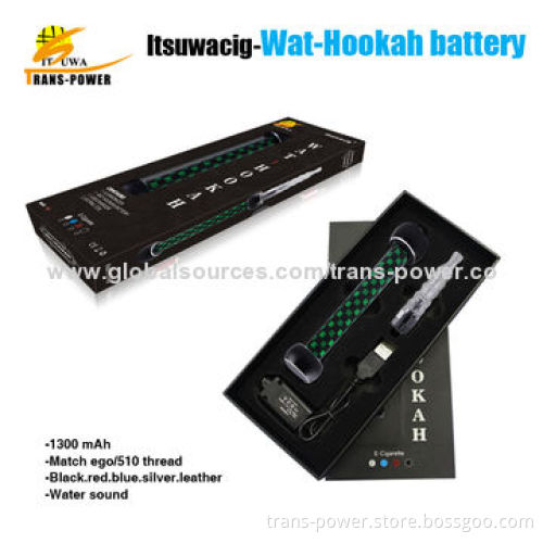 2014 modern design hookah WAT-hookah e hookah kit, eGo/510 thread, CE, RoHS marks